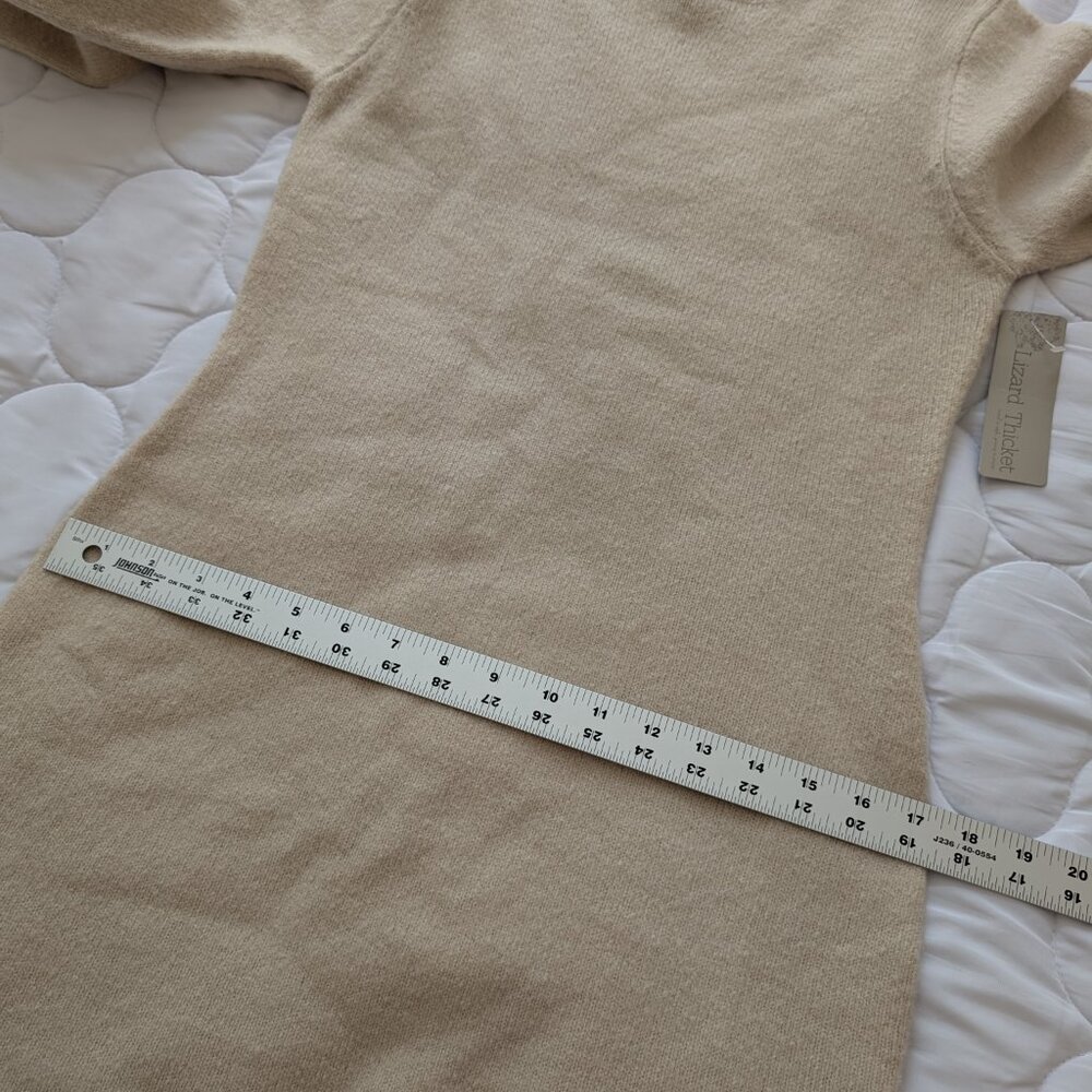 NWT Lizard Thicket cream bodycon sweater dress Medium boutique - Picture 6 of 12